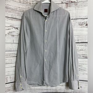 Kulman shirt Mens Size 41‎ Gingham Button Up Size 41 Cotton long sleeve